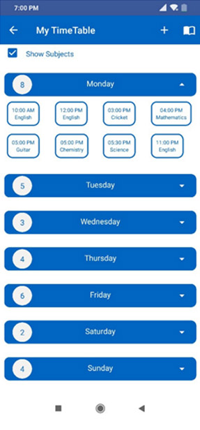 Timetable Image